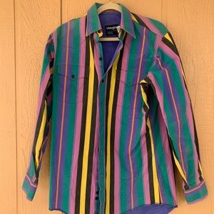vintage WRANGLER long sleeve button up shirt